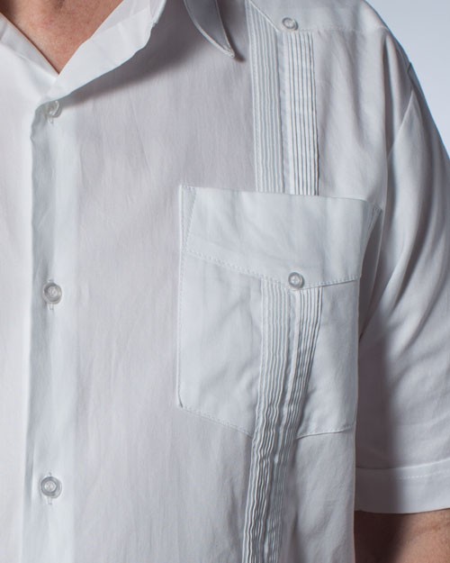 Short Sleeve Classic Cotton Poly Guayabera | The Guayabera Shirt Store