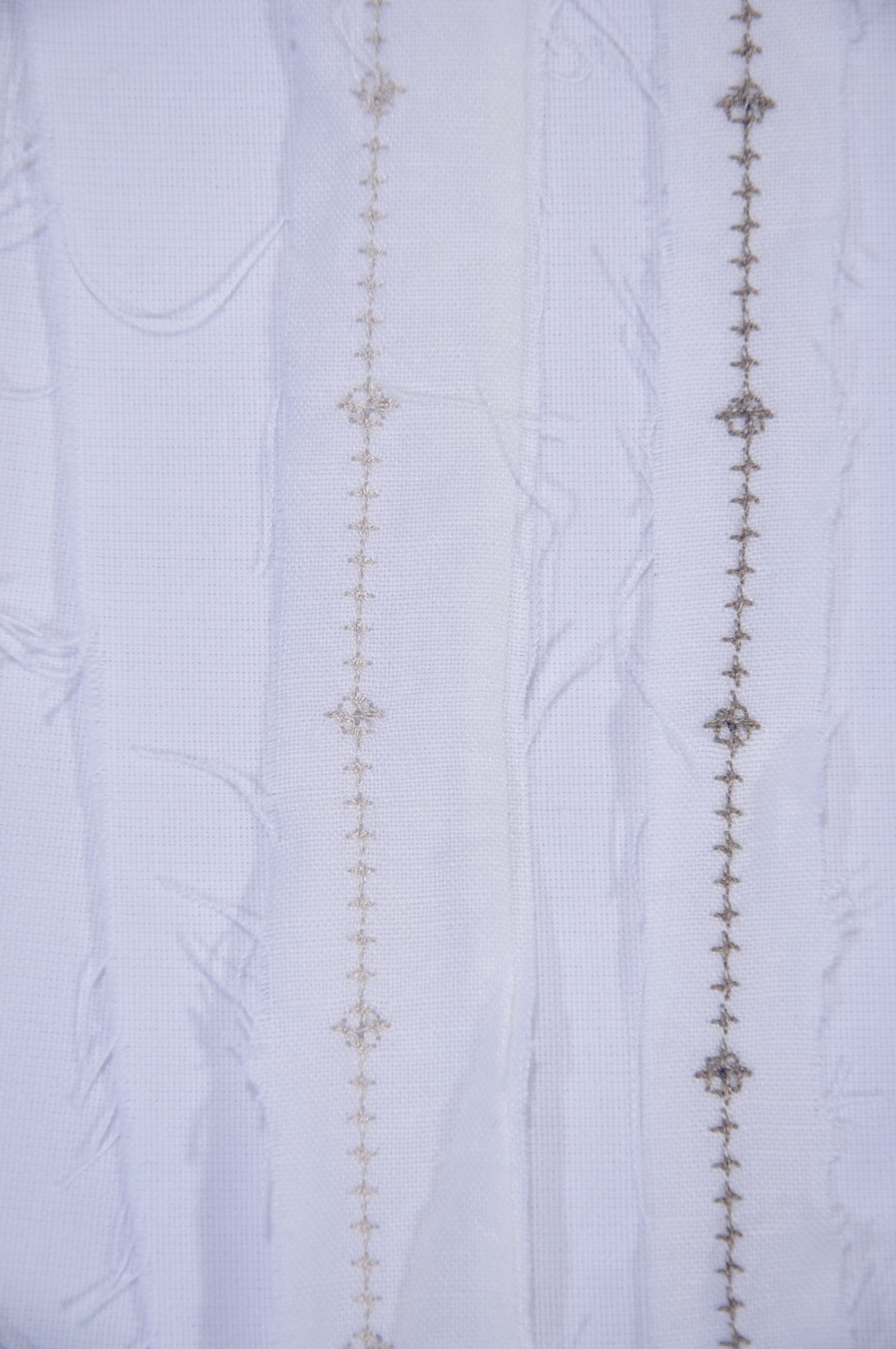 White fabric swatch